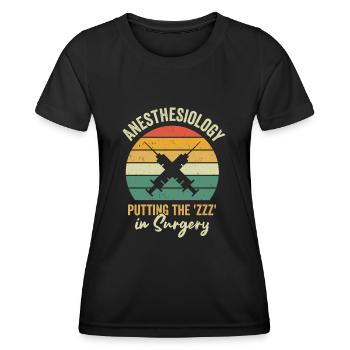 Anesthesia Anesthesiologist Nurse Anesthesiology - Women's Functional T-Shirt - black - Front - AI Model Female 172 light (172cm)