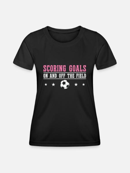 Internationaler Frauentag Fußball-Frauenpower-Tor - Funktionsshirt til damer - sort