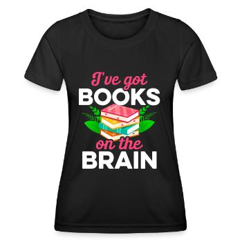 Librarian Bookworm Book Nerd Reading Library - Women's Functional T-Shirt - black - Front - AI Model Female 172 light (172cm)