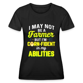 culture du maïs cultures agriculture - T-shirt sport Femme - noir - Devant - AI Model Female 172 light (172cm)