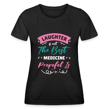 Anesthesia Anesthesiologist Nurse Anesthesiology - Women's Functional T-Shirt - black - Front - AI Model Female 172 light (172cm)