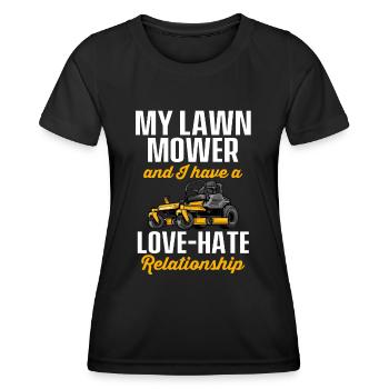 Lawn Mower Mowing Landscaping Landscaper - Women's Functional T-Shirt - black - Front - AI Model Female 172 light (172cm)