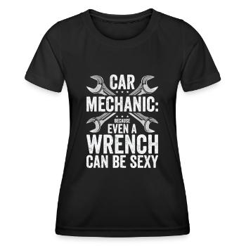 Car Mechanic Auto Engine Repair - Women's Functional T-Shirt - black - Front - AI Model Female 172 light (172cm)