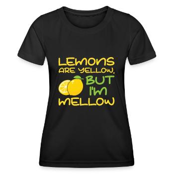 Limonade citron agrumes - T-shirt sport Femme - noir - Devant - AI Model Female 172 light (172cm)