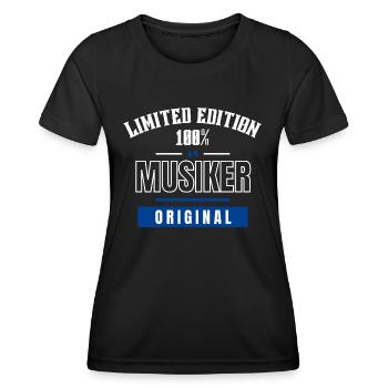 Limited Edition 100% - Musiker - Original - Frauen Funktions-T-Shirt - Schwarz - Vorne - AI Model Female 172 light (172cm)