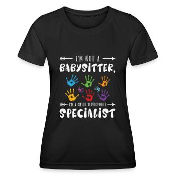 Early Childhood Education Educator Teacher - Women's Functional T-Shirt - black - Front - AI Model Female 172 light (172cm)