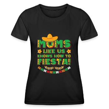 Cinco de Mayo Feiertag Eltern Fiesta Party - Frauen Funktions-T-Shirt - Schwarz - Vorne - AI Model Female 172 light (172cm)