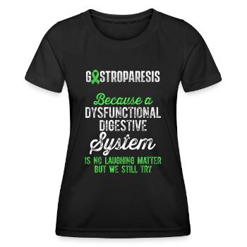 Guerrier de la sensibilisation à la gastroparésie Survivant - T-shirt sport Femme - noir - Devant - AI Model Female 172 light (172cm)