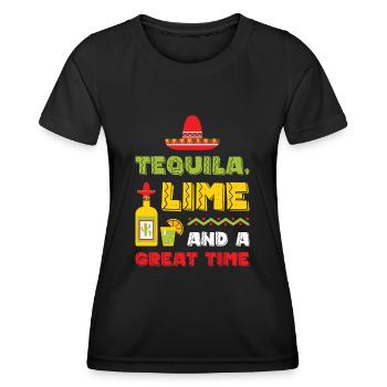 Cinco de Mayo Mexican Mexico Fiesta Drink Party - T-shirt sport Femme - noir - Devant - AI Model Female 172 light (172cm)