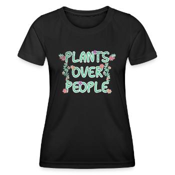 Plantes, Botanique, Jardinier, Jardinage, Jardinage - T-shirt sport Femme - noir - Devant - AI Model Female 172 light (172cm)