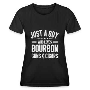 Fumeurs de cigares Fumeurs de cigares - T-shirt sport Femme - noir - Devant - AI Model Female 172 light (172cm)