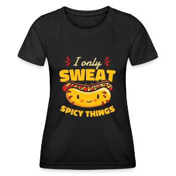 Chili Dog Hot dog Sausage Fastfood - Women's Functional T-Shirt - black - Front - AI Model Female 172 light (172cm)