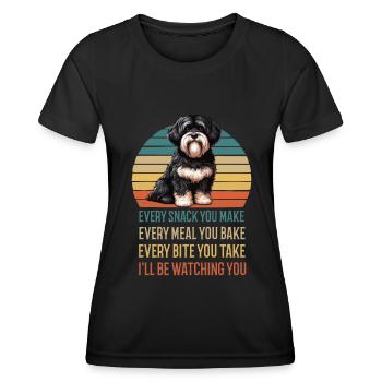 Every Snack you make Havaneser Havaneserbesitzer - Frauen Funktions-T-Shirt - Schwarz - Vorne - AI Model Female 172 light (172cm)