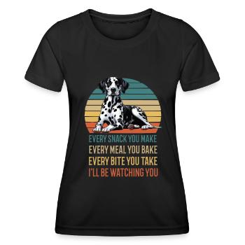 Every Snack you make Dalmatiner Dalmatinerhalter - Frauen Funktions-T-Shirt - Schwarz - Vorne - AI Model Female 172 light (172cm)