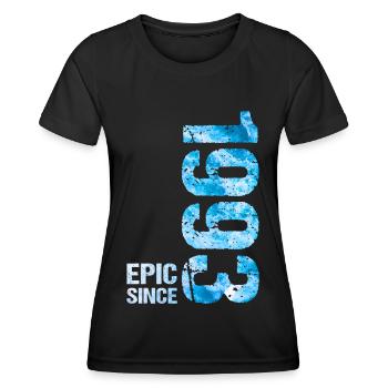Epic Since 1993 Jahr Geburtstag - Frauen Funktions-T-Shirt - Schwarz - Vorne - AI Model Female 172 light (172cm)