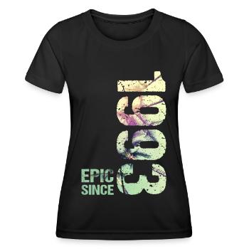 Epic Since 1993 Jahr Jubiläum - Frauen Funktions-T-Shirt - Schwarz - Vorne - AI Model Female 172 light (172cm)