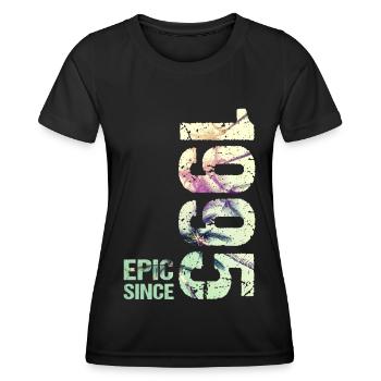 Epic Since 1995 Jahr Jubiläum - Frauen Funktions-T-Shirt - Schwarz - Vorne - AI Model Female 172 light (172cm)