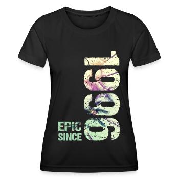 Epic Since 1996 Year Anniversary - Women's Functional T-Shirt - black - Front - AI Model Female 172 light (172cm)