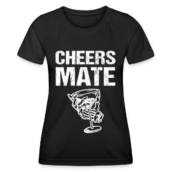 Bravo Mate - T-shirt sport Femme - noir - Devant - AI Model Female 172 light (172cm)
