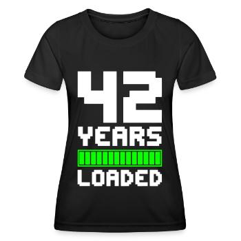 42 Years Loaded 42nd Birthday - Women's Functional T-Shirt - black - Front - AI Model Female 172 light (172cm)