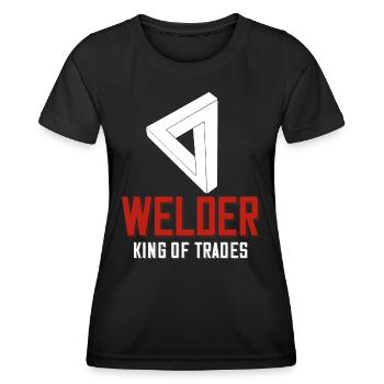 Welder saying for proud metal workers and - Women's Functional T-Shirt - black - Front - AI Model Female 172 light (172cm)
