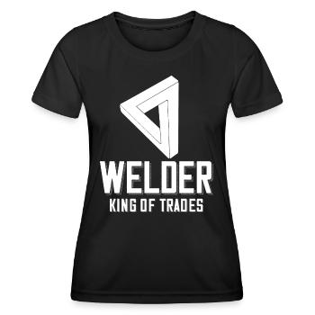 Welder saying for proud metal workers and - Women's Functional T-Shirt - black - Front - AI Model Female 172 light (172cm)