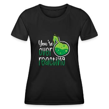 Chimie Science Physique Recherche Nerd Humour - T-shirt sport Femme - noir - Devant - AI Model Female 172 light (172cm)