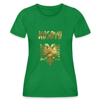 Kosovo - T-shirt sport Femme - vert - Devant - AI Model Female 172 dark (172cm)