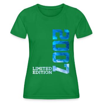 19TH BIRTHDAY LIMITED EDITION 2007 - Women's Functional T-Shirt - kelly green - Front - AI Model Female 172 dark (172cm)