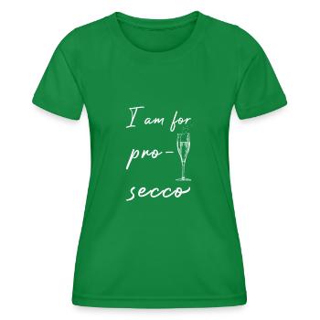 Célébration Soirée filles Prosecco Célébration - T-shirt sport Femme - vert - Devant - AI Model Female 172 dark (172cm)