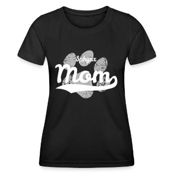 Sphynx mom - Women's Functional T-Shirt - black - Front - AI Model Female 172 light (172cm)