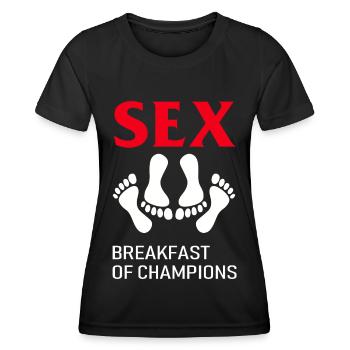 Sex - Women's Functional T-Shirt - black - Front - AI Model Female 172 light (172cm)