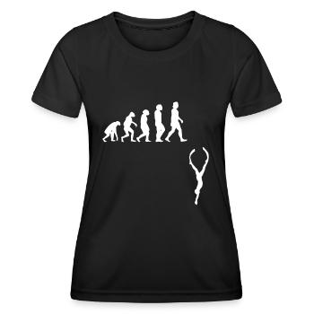 Freediving Evolution pour les apnéistes et les apnéistes - T-shirt sport Femme - noir - Devant - AI Model Female 172 light (172cm)