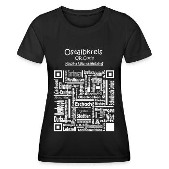 Ostalbkreis Ansprechendes und cooles Desig - Frauen Funktions-T-Shirt - Schwarz - Vorne - AI Model Female 172 light (172cm)