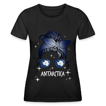 Antarctica - Women's Functional T-Shirt - black - Front - AI Model Female 172 light (172cm)