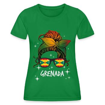 Grenada - Frauen Funktions-T-Shirt - Kelly Green - Vorne - AI Model Female 172 dark (172cm)