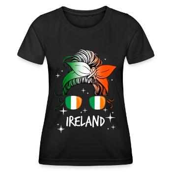 Ireland - Women's Functional T-Shirt - black - Front - AI Model Female 172 light (172cm)