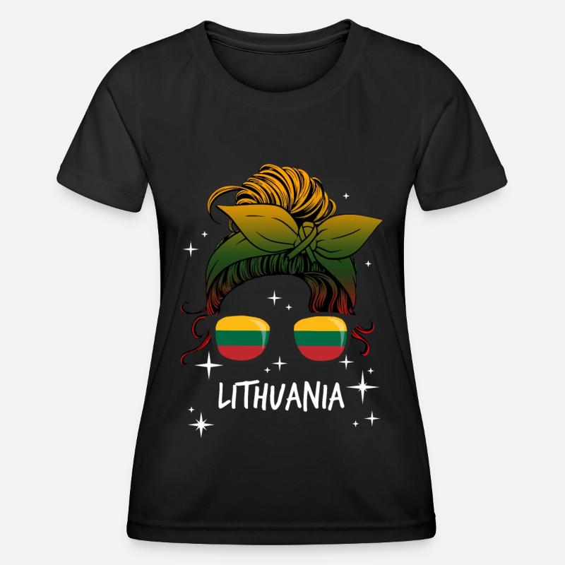 Lithuania - Women's Functional T-Shirt - black