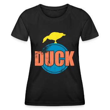 Canard - T-shirt sport Femme - noir - Devant - AI Model Female 172 light (172cm)