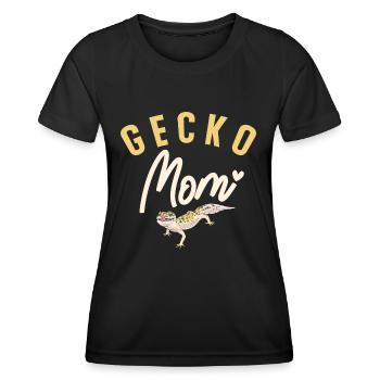 Leopard Gecko Reptile Pet Gecko - Women's Functional T-Shirt - black - Front - AI Model Female 172 light (172cm)