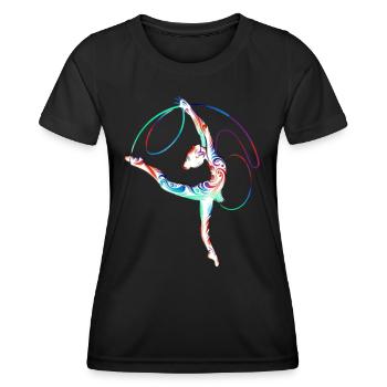 Dance - Frauen Funktions-T-Shirt - Schwarz - Vorne - AI Model Female 172 light (172cm)