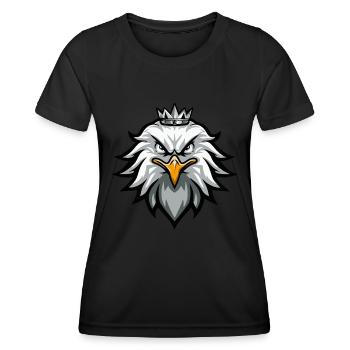 Couronne d'aigle - T-shirt sport Femme - noir - Devant - AI Model Female 172 light (172cm)