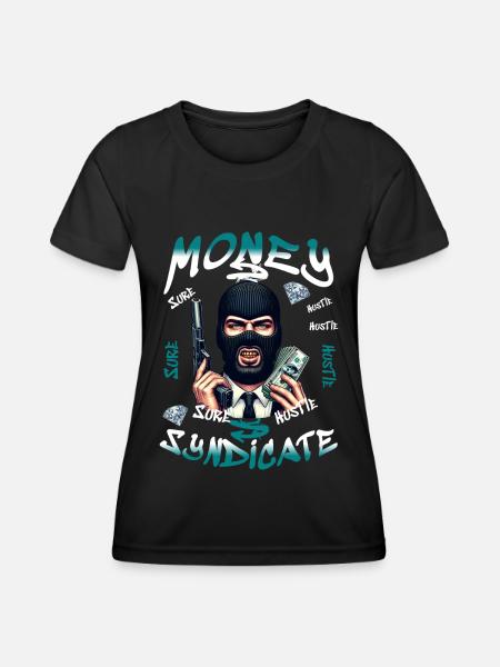 Syndicat de l’argent - T-shirt sport Femme - noir