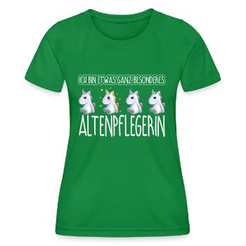 ALTENPFLEGERIN - Toll - Frauen Funktions-T-Shirt - Kelly Green - Vorne - AI Model Female 172 dark (172cm)