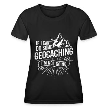 Geocacher Geocaching Geoache gift - Women's Functional T-Shirt - black - Front - AI Model Female 172 light (172cm)