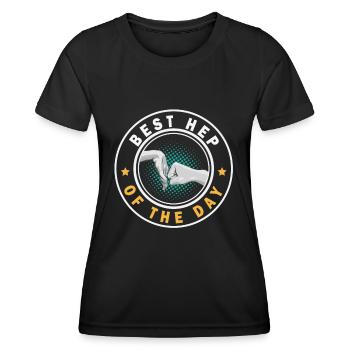 Le meilleur soignant au monde Infirmier HEP - T-shirt sport Femme - noir - Devant - AI Model Female 172 light (172cm)