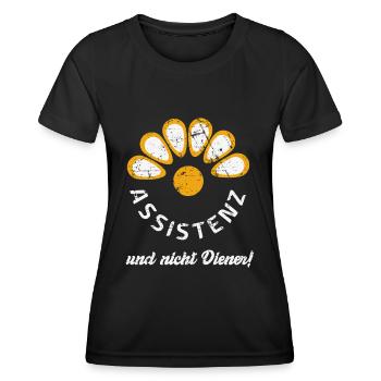 Assistante en travail social Infirmière en éducation curative - T-shirt sport Femme - noir - Devant - AI Model Female 172 light (172cm)