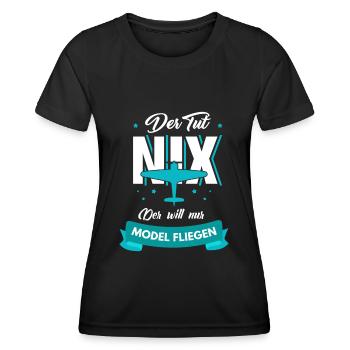 RC Model Design for a RC Model Maker - Women's Functional T-Shirt - black - Front - AI Model Female 172 light (172cm)
