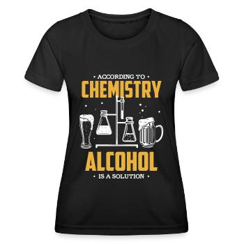 Chemist Design for a Chemist Fan - Women's Functional T-Shirt - black - Front - AI Model Female 172 light (172cm)