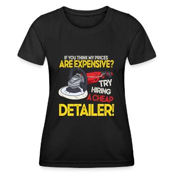 Auto Detailing Car Detailer - Women's Functional T-Shirt - black - Front - AI Model Female 172 light (172cm)